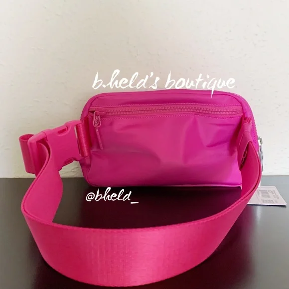 lululemon Everywhere Belt Bag Sonic Pink (Barbie Pink Hot Pink) 1L Brand New NWT